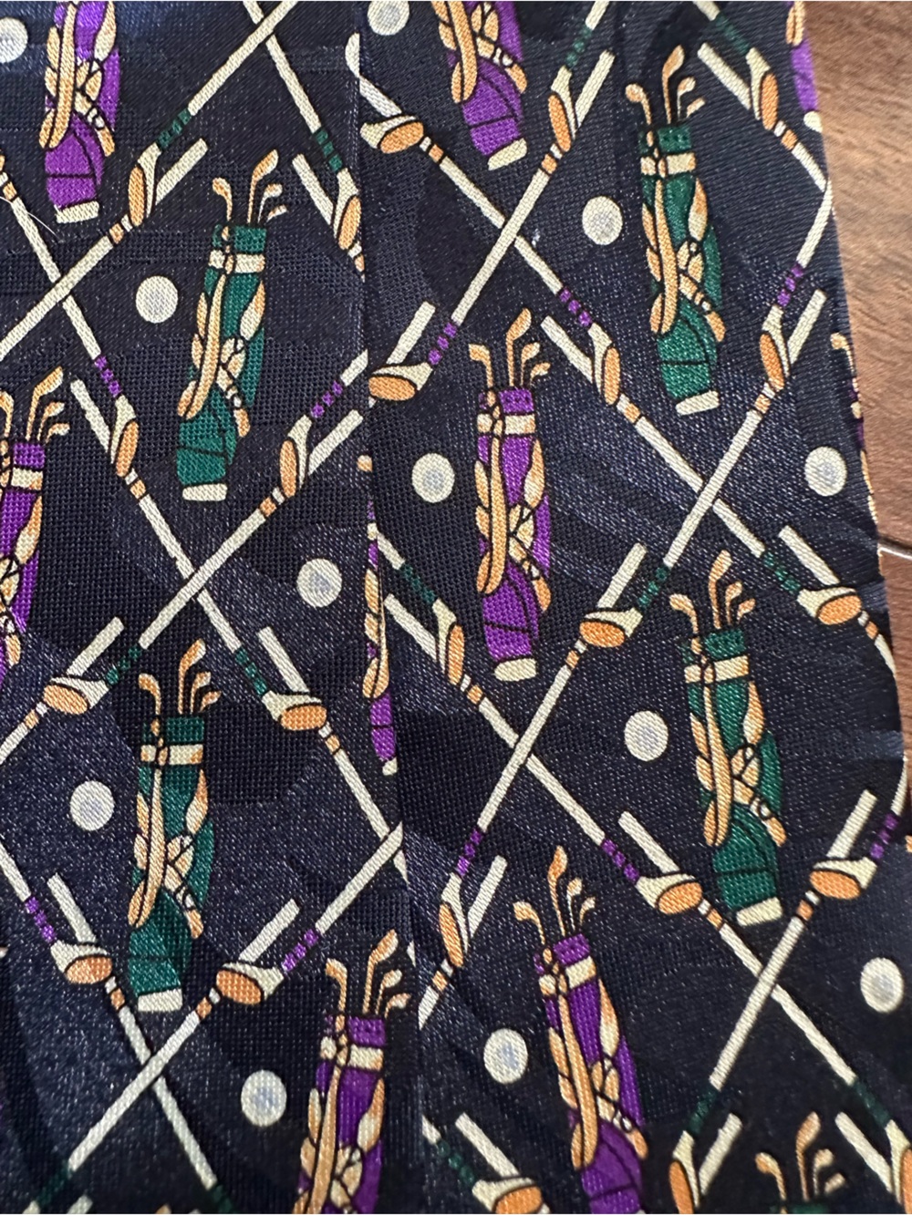 Beverly Hills Polo Club Vintage Golf Novelty Tie - Picture 10 of 10